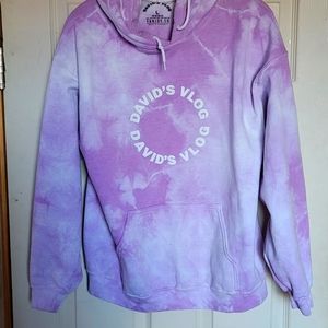 David Dobrik Purple Tie dye Hoodie